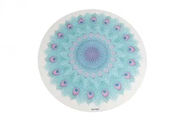 SharpShape Kruhová podložka na jógu Peacock