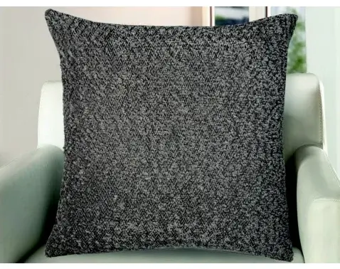 Dekoračný vankúš Bouclé 45x45 cm, šedá%