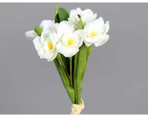 Umelá kvetina Zväzok narcisov 32 cm, krémová%