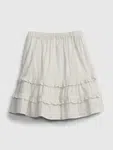 GAP Detská sukňa stripe skirt Biela