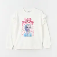 LC Waikiki Crew Neck Elsa Printed Long Sleeve Girl's Sweatshirt