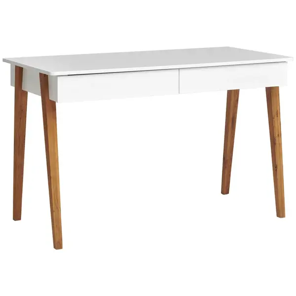 MID.YOU PSACÍ STŮL, bílá, barvy dubu, 120/60/76 cm