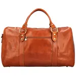Cestovná kožená taška koňaková - Delami Ofelie