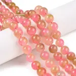 Dyed Natural White Jade Beads Strands