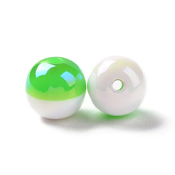 Two Tone Opaque Resin Beads
