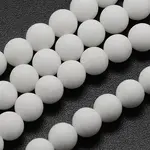 Natural White Jade Beads Strands
