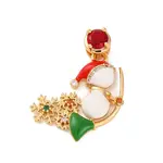 Christmas Theme Brass Micro Pave Cubic Zirconia Pendants