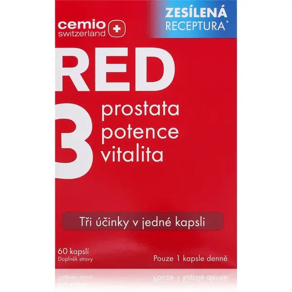 Cemio RED3 kapsle prostata, potence, vitalita 60 cps