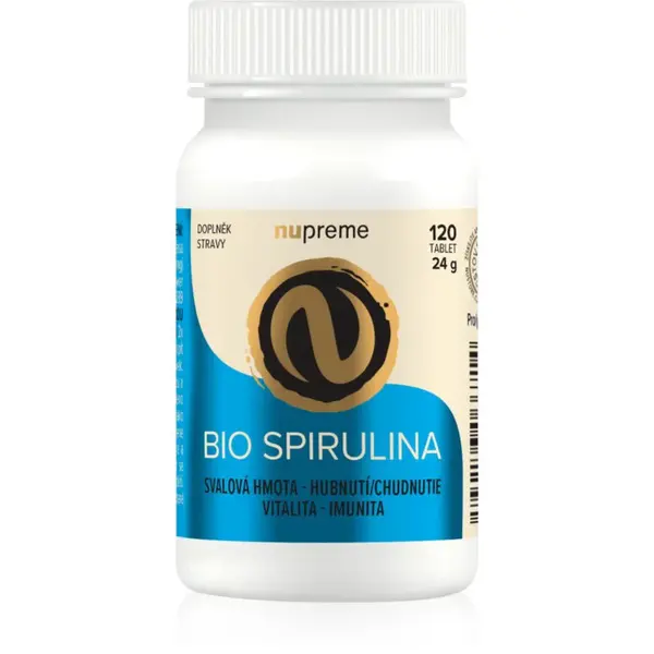 Nupreme Spirulina BIO podpora správného fungování organismu 120 tbl