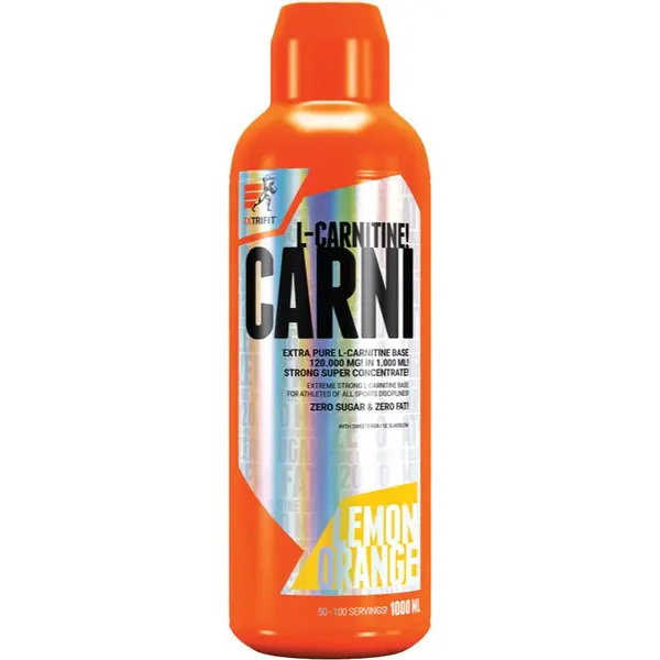 Extrifit Carni L-Carnitine 120 000 mg výživový doplnok pre športovcov príchuť Lemon & Orange 1000 ml