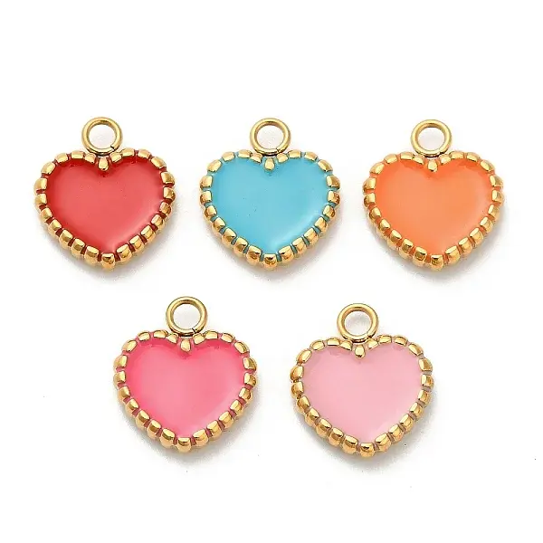 304 Stainless Steel Enamel Pendants