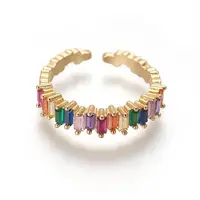 Cubic Zirconia Cuff Rings