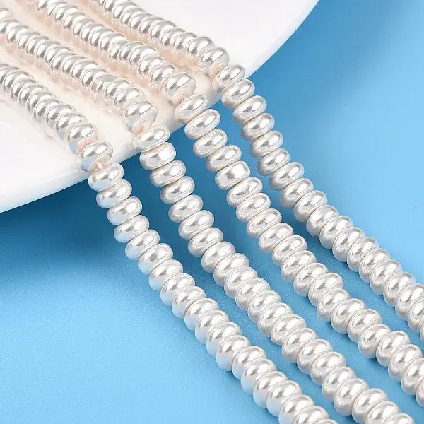 Transparent Spray Painted Glass Beads Strands