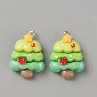 Christmas Opaque Resin Pendants