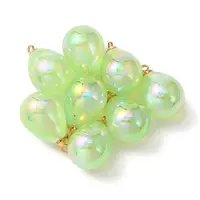 8Pcs UV Plating Acrylic Pendants