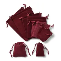30Pcs Rectangle Velvet Pouches