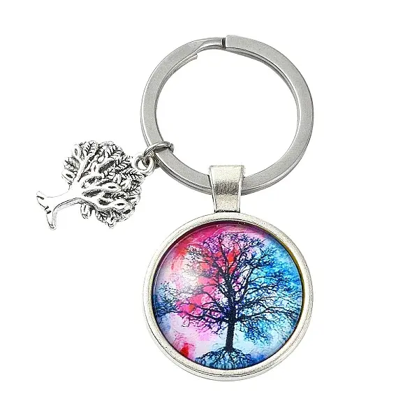 Alloy Glass Keychains