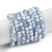 Frosted Crackle Glass Beads
