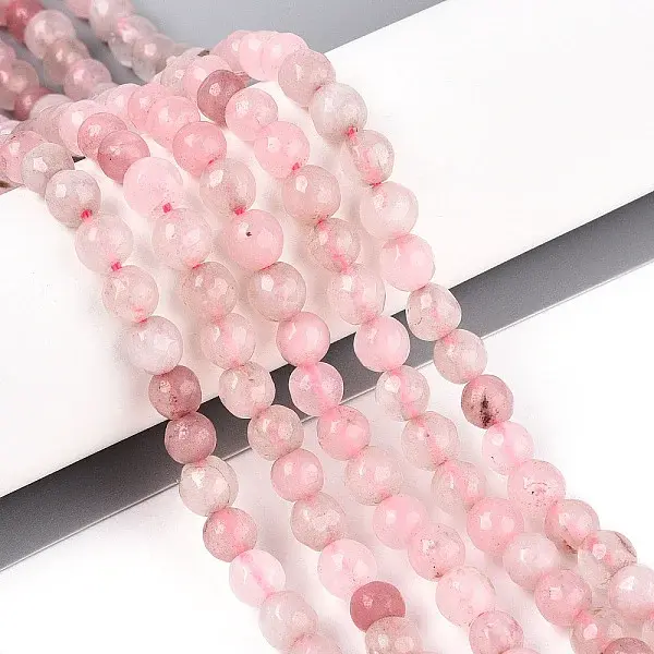 Dyed Natural White Jade Beads Strands
