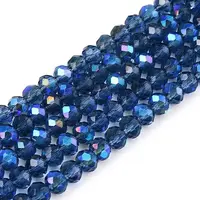 Electroplate Glass Beads Strands