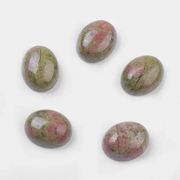 Natural Unakite Cabochons