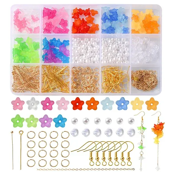 DIY DIY Flower Dangle Earrings Making Kit