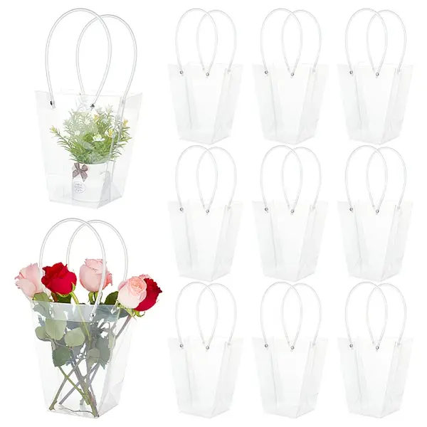 Valentine's Day Trapezoid PP Plastic Gift Bags