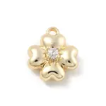 Brass Micro Pave Cubic Zirconia Pendants