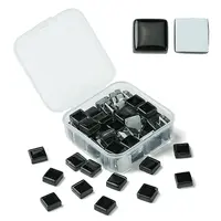 60Pcs Transparent Glass Cabochons