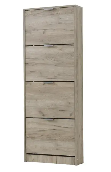 Výklopný botník 4-dvířkový felix - dub šedý