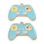 Rack Plating Alloy Enamel Pendants