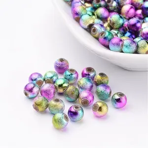 Spray Painted Acrylic Beads