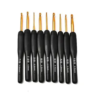 9Pcs Aluminium Oxide Crochet Hook Sets