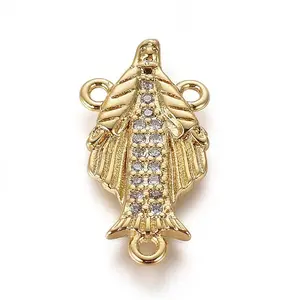 Brass Cubic Zirconia Chandelier Component Links