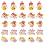 30Pcs 5 Style Opaque Resin Pendants