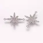 Brass Micro Pave Cubic Zirconia Links