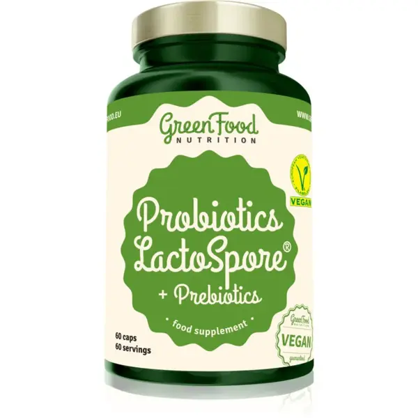 GreenFood Nutrition Probiotics LactoSpore® + Prebiotics kapsle s probiotiky 60 cps