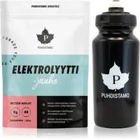 Puhdistamo Electrolyte Powder + láhev sportovní nápoj s elektrolyty příchuť Red Berries 240 g