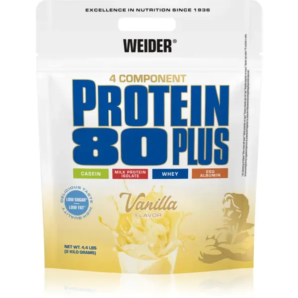 Weider Protein 80 Plus syrovátkový protein s aminokyselinami příchuť Vanilla 500 g