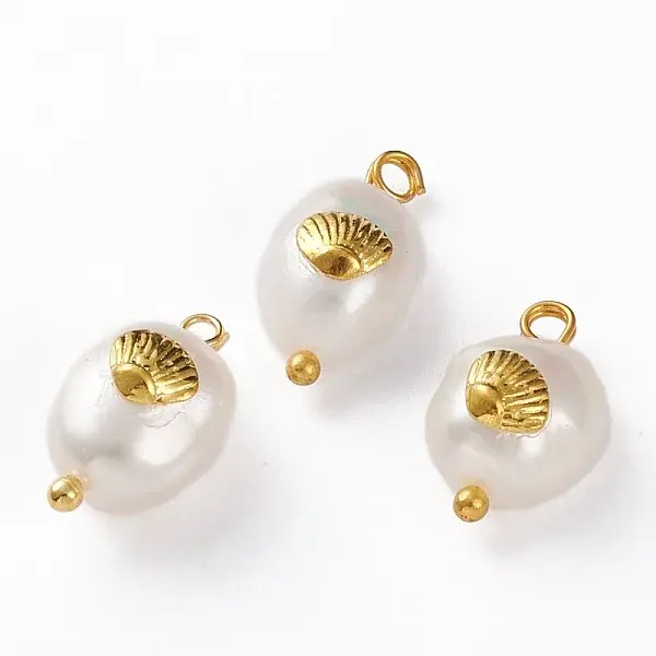 Natural Keshi Pearl Pendants