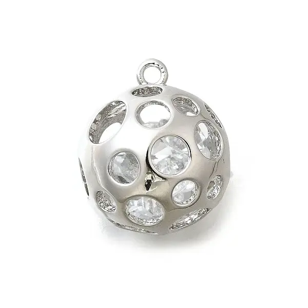 Brass with Cubic Zirconia Pendants