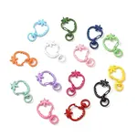 Spray Painted Alloy Swivel Lobster Claw Clasps