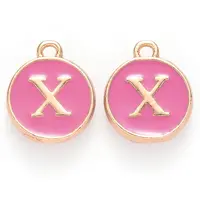 Golden Plated Alloy Enamel Charms