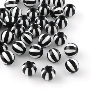 Strip Opaque Acrylic Beads