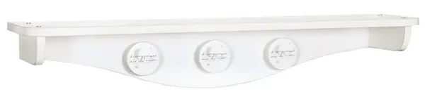 Závěsná police chloe - bílá