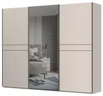Posuvná šatní skříň se zrcadlem 272 baptiste-béžová - základní
