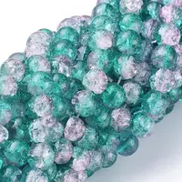 Crackle Glass Beads Strands