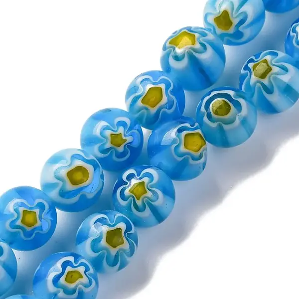 Handmade Millefiori Lampwork Beads Strands