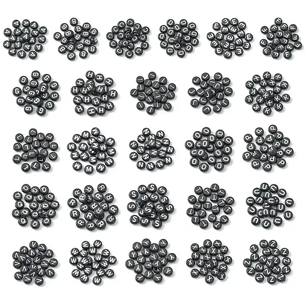 520Pcs 26 Style Opaque Acrylic Beads