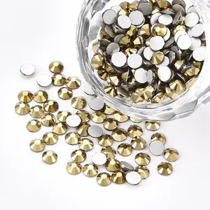 Glass Flat Back Rhinestone Cabochons